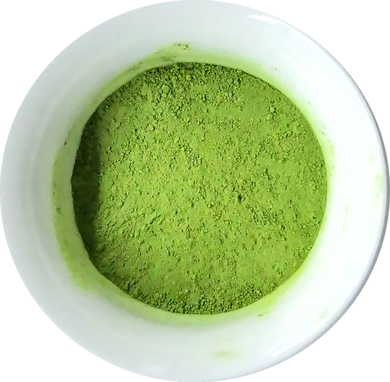 4A matcha reference powder photograph