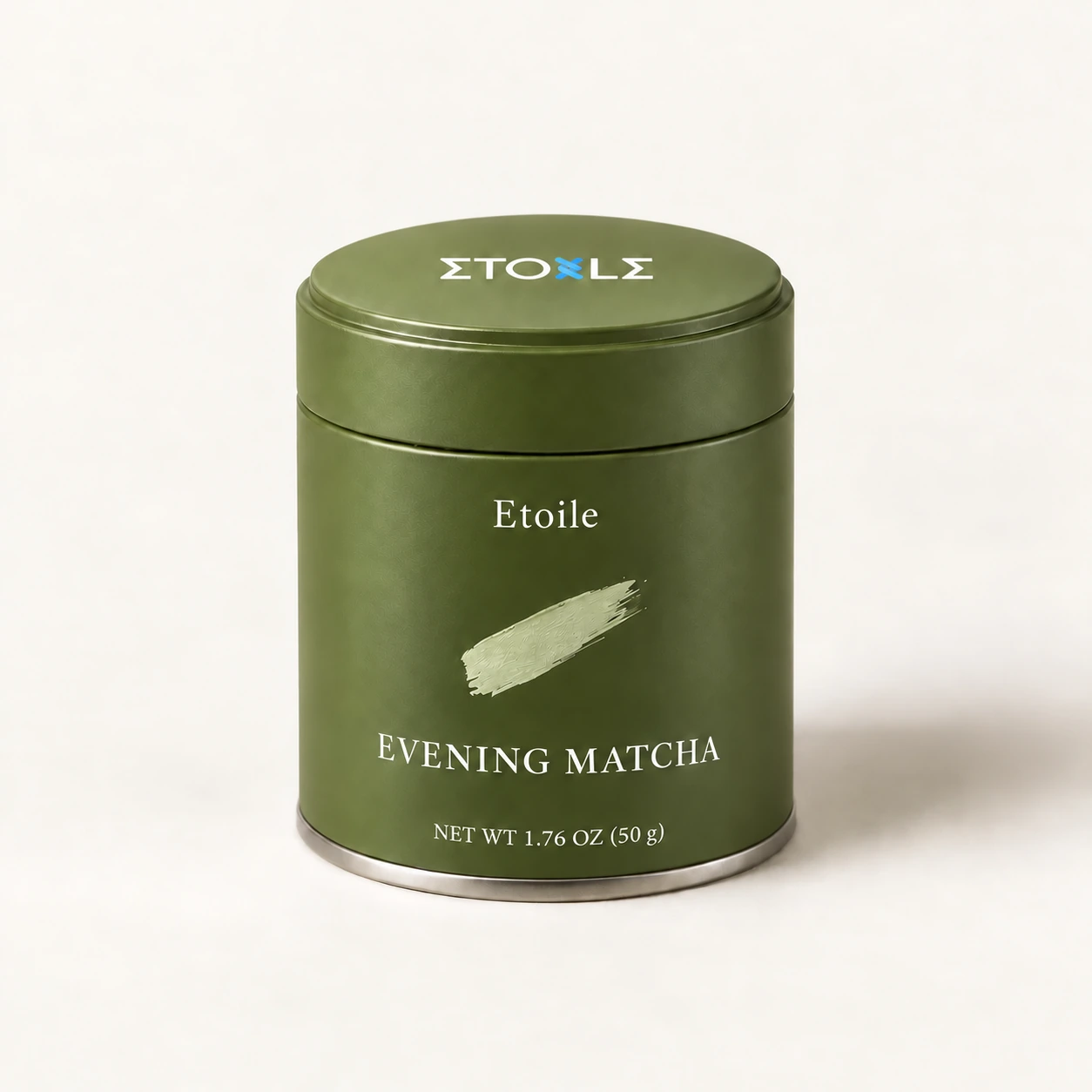 Green Evening Matcha tin concept